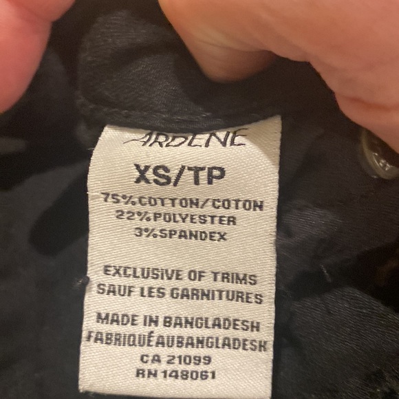 Jeans shorts,  black. Size XS - Picture 6 of 7